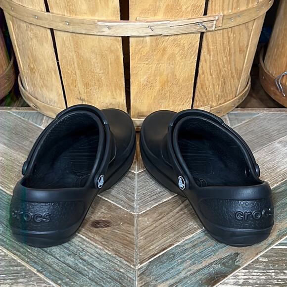 Crocs Mercy Black Slip Resistant Safety Work Mules Clogs Shoes Womens Size 6 - Picture 9 of 12